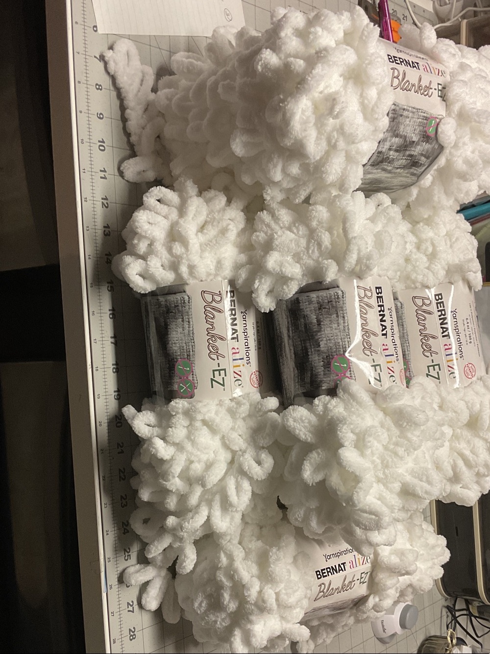 Bernat Blanket-EZ Soft Loop Yarn - White
